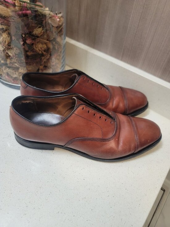 Allen Edmonds Park Avenue Cap Toe Oxford Dress Shoes Sz 9 D Bordeaux Leather main image 7